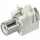 Nyákba szerelhető RCA aljzat (fehér) 90°-os