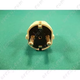 Földelt lengő dugvilla (fehér, egyenes kivezetés) PVC