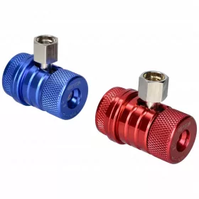   Töltő csatlakozó pár autóklíma R1234yf HP(piros) és LP (kék), biztonsági záras VALUE