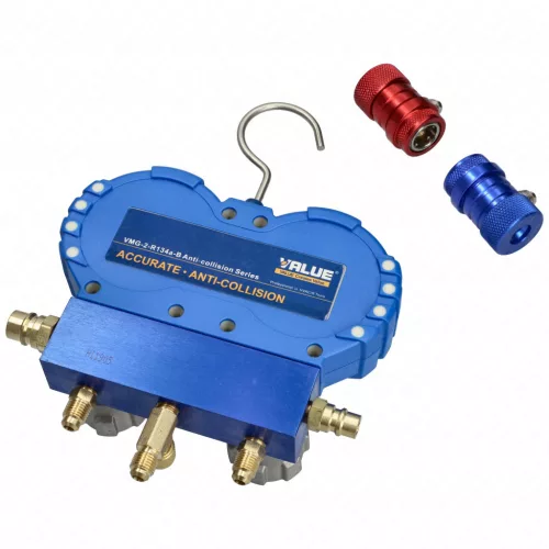 Csaptelep készlet, dupla kétcsapos VMG-2-R134a-B (R-134a hűtőközeghez) VALUE