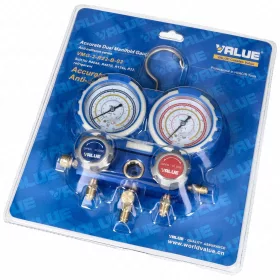   Csaptelep dupla, kétcsapos VMG-2-R22-B-03 (R-404A, R-407C, R-134a,R-22 hűtőközegekhez) VALUE