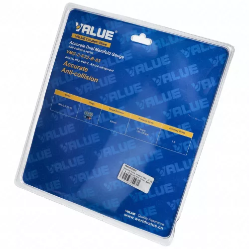 Csaptelep dupla, kétcsapos VMG-2-R32-B-03 (68mm) (R32, R134a, R407C, R410A hűtőközegekhez)  VALUE