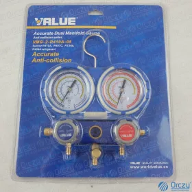   Csaptelep dupla VMG-2-R410A-03 VALUE  ( R-134A, R-404A, R-407C, R-4100A  hűtőközegekhez)