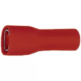 Lapos aljzat, piros, teljesen szigetelt, 6,3 x 0,8 mm