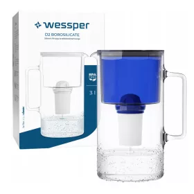   WESSPER D2 ÜVEGKANCSÓ BOROSZILIKÁT 3l + 1x Wessper aquaclassic szűrő