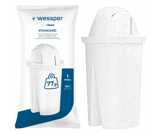 WESSPER D2 ÜVEGKANCSÓ BOROSZILIKÁT 3l + 1x Wessper aquaclassic szűrő