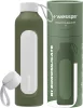 Wessper Activemax Crystalline motivációs üvegpalack, 1 literes, olíva zöld (WES260-OL)
