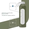 Wessper Activemax Crystalline motivációs üvegpalack, 1 literes, olíva zöld (WES260-OL)