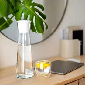 Wessper K1 BOROSILICATE üveg vízszűrő kancsó, 1 literes, Actitex™ szűrővel (WES500-WH)