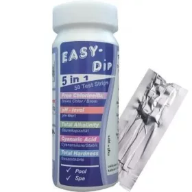   Easy-Dip 5 az 1-ben Tesztcsíkok - 50 db - Medencéhez és jakuzzihoz (TSL700)
