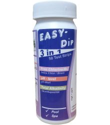   Easy-Dip 3 az 1-ben TSL100 tesztcsíkok pH, klór, bróm, lúgosság