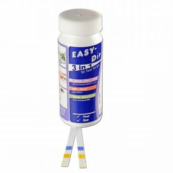 Easy-Dip 3 az 1-ben TSL200 tesztcsíkok pH, aktív oxigén O2, lúgosság