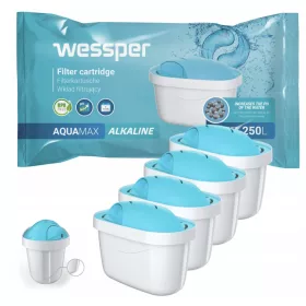   Wessper AquaMax Alkaline lúgos vízszűrő patron, 4 db (WES003-ALKALINE)