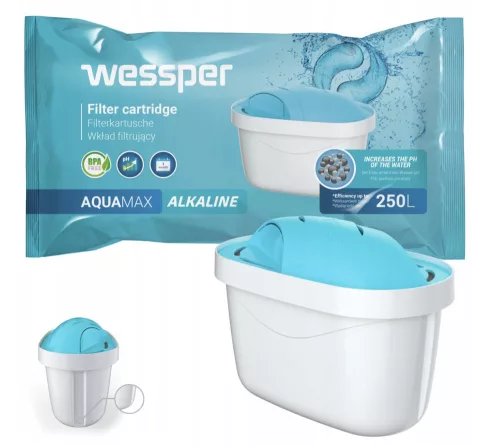 Wessper AquaMax Alkaline lúgos vízszűrő patron, 4 db (WES003-ALKALINE)