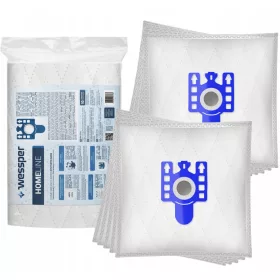   Wessper Szintetikus Porzsák Miele Porszívóhoz - 10 db - HyClean F, J, M, G, H, N szériához (HyClean F, J, M, G, H, N kompatibilis)