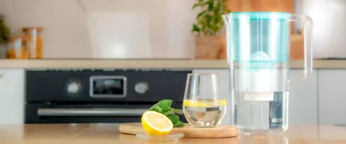 Wessper AquaMax Basic szűrőkancsó 2,5 l +ajándék vízszűrő (menta)