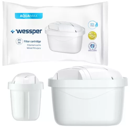 Wessper AquaMax Basic szűrőkancsó 2,5 l +ajándék vízszűrő (menta)