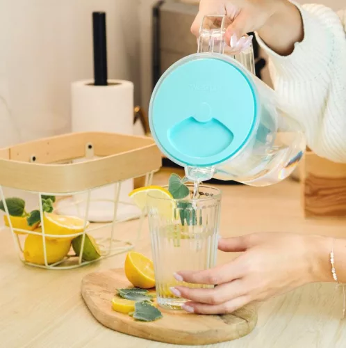 Wessper AquaMax Basic szűrőkancsó 2,5 l +ajándék vízszűrő (menta)