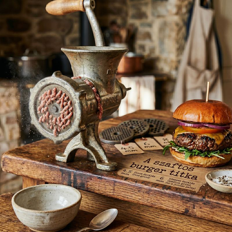 A szaftos burger titka: Miért a húsdaráló tárcsán múlik az egész?