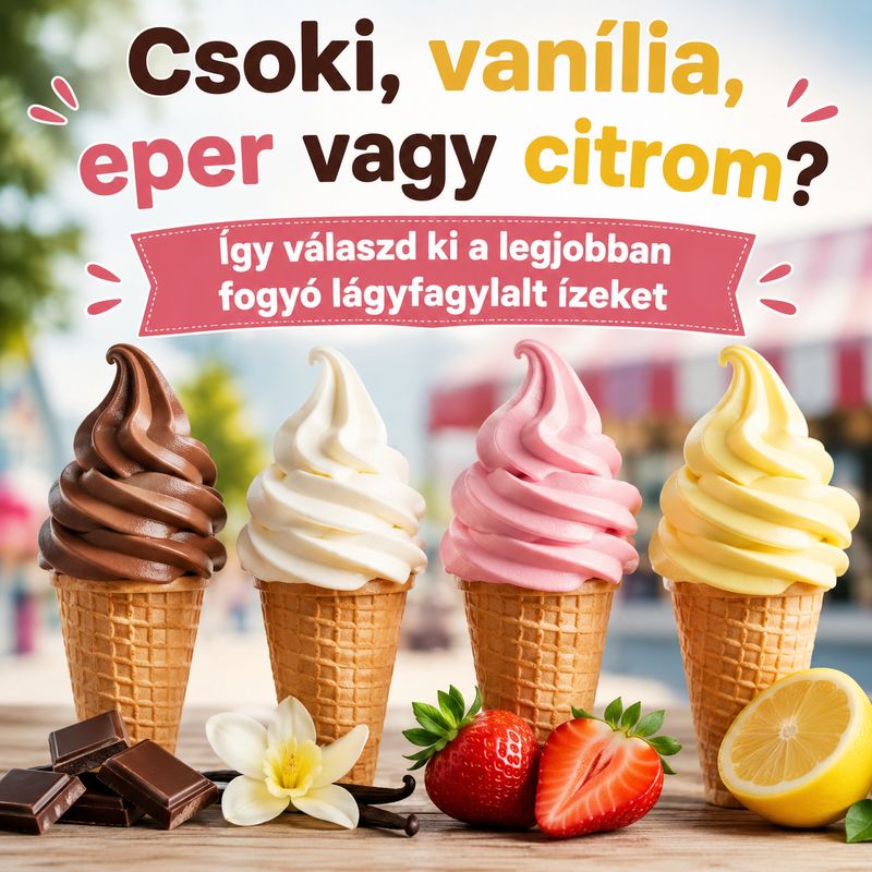 Csoki, vanília, eper vagy citrom? Így válaszd ki a legjobban fogyó lágyfagylalt ízeket
